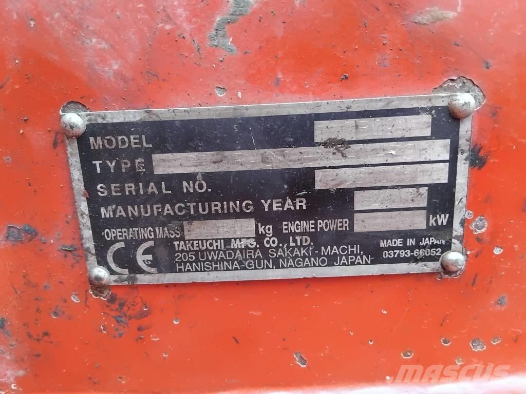 Takeuchi TB290 ミニ油圧ショベル 7t以下（ミニユンボ・ミニディガー）