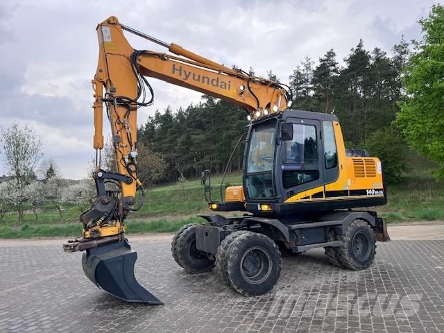 Hyundai Robex 140 W ホイール式油圧ショベル（パワーショベル・ユンボ・バックホー）
