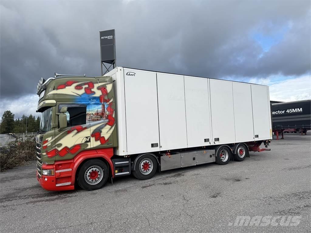 Scania R580 8X2 ボックスボディー、ウイング、箱車