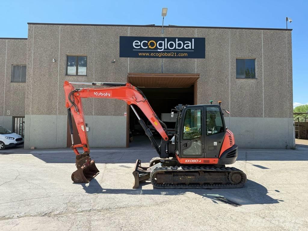 Kubota KX 080-4 中型油圧ショベル 7ｔ-12ｔ（ユンボ・パワーショベル・バックホー）