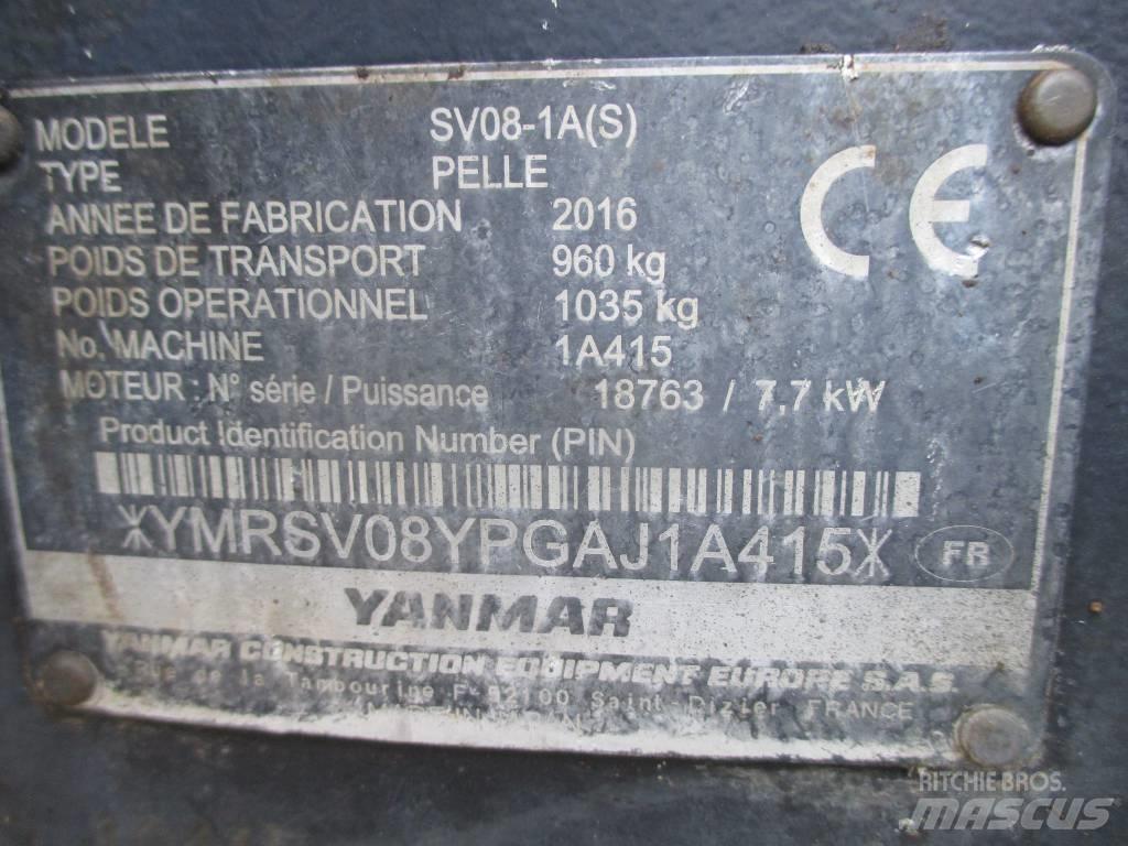 Yanmar SV 08-1 A ミニ油圧ショベル 7t以下（ミニユンボ・ミニディガー）