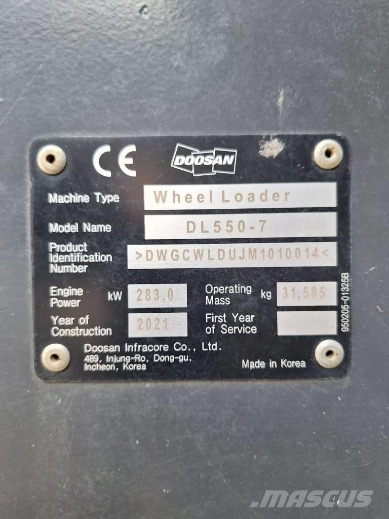 Doosan DL550-7 ホイールローダー・タイヤショベル