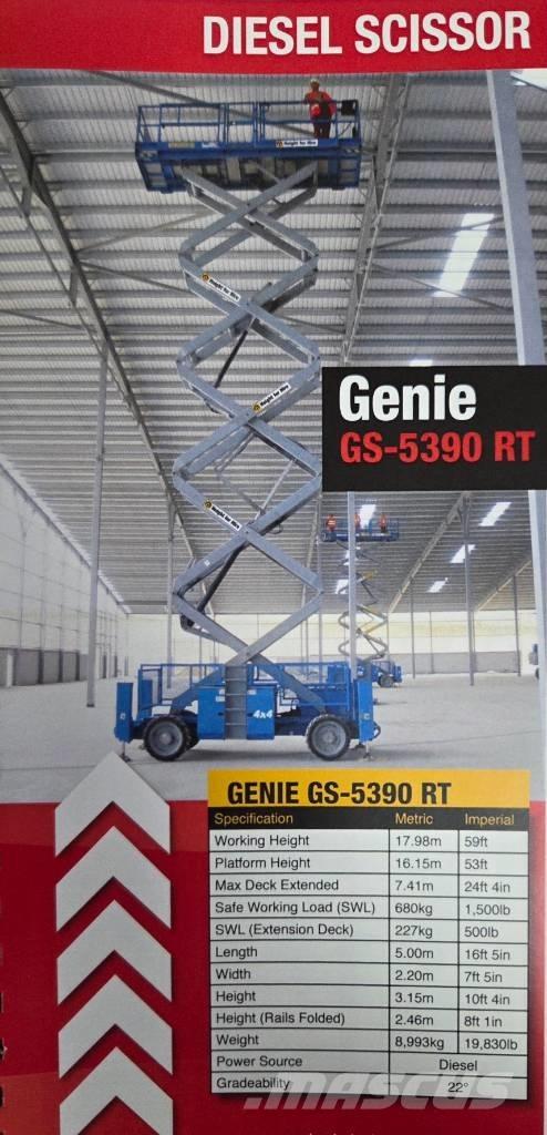 Genie GS 5390 RT シザースリフト