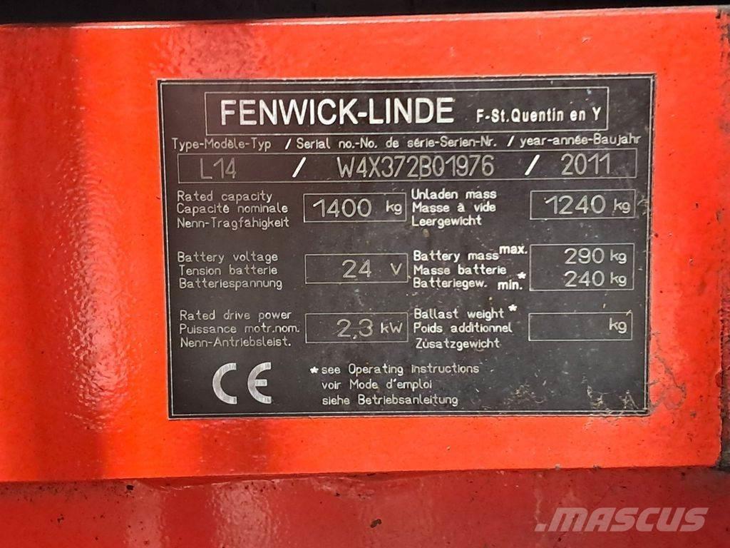 Linde L14 ウォーキンフォークリフト