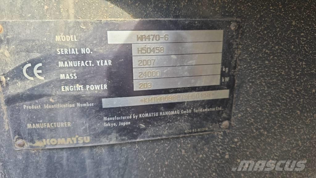 Komatsu WA 470-6 ホイールローダー・タイヤショベル