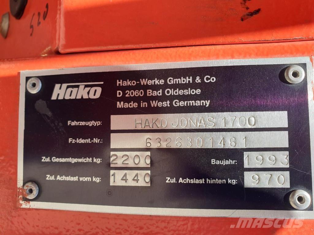 Hako Jonas 1700 路面清掃機