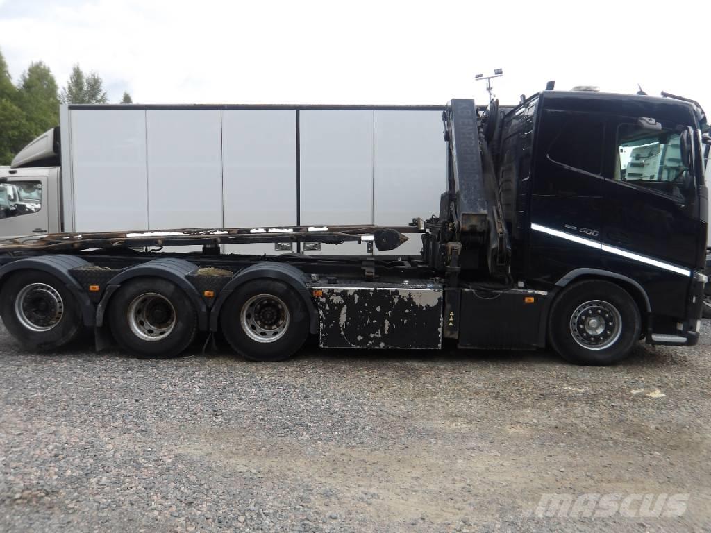 Volvo FH 500 8x4 クレーントラック、ユニック車