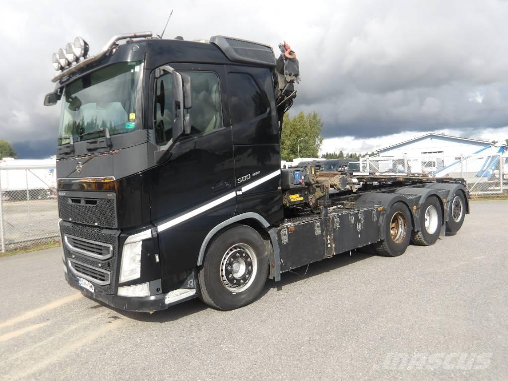 Volvo FH 500 8x4 クレーントラック、ユニック車