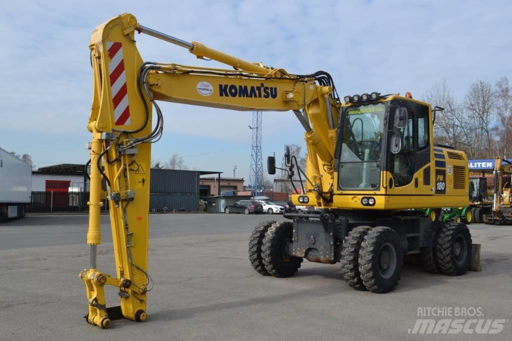 Komatsu PW 180-10 ホイール式油圧ショベル（パワーショベル・ユンボ・バックホー）