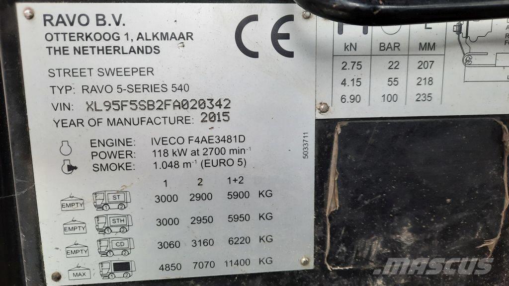 Ravo 540ST 路面清掃機