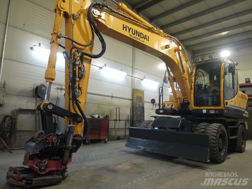 Hyundai R 160 W-9A ホイール式油圧ショベル（パワーショベル・ユンボ・バックホー）