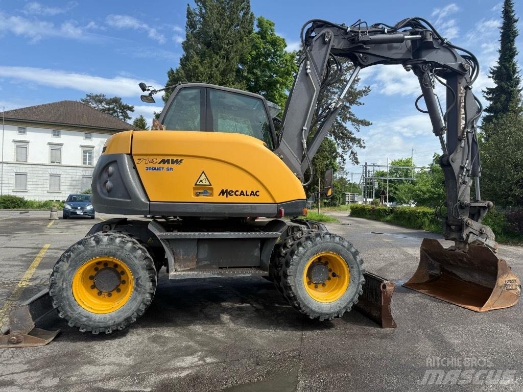 Mecalac 714 MW ホイール式油圧ショベル（パワーショベル・ユンボ・バックホー）