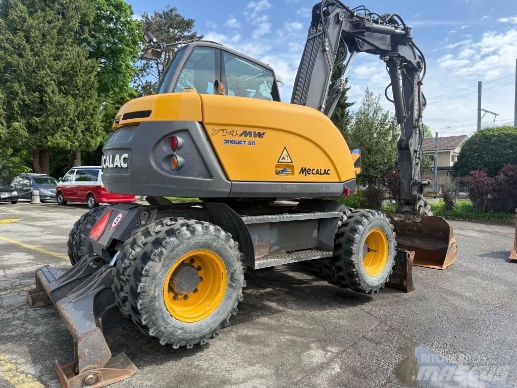 Mecalac 714 MW ホイール式油圧ショベル（パワーショベル・ユンボ・バックホー）
