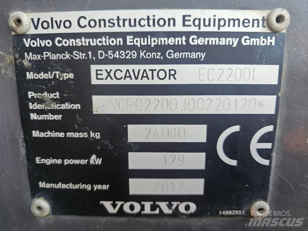 Volvo EC 220 DL 大型油圧ショベル12t以上（パワーショベル・ユンボ）