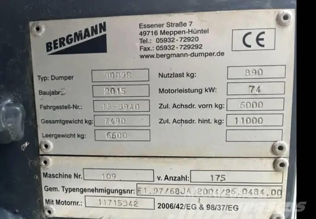 Bergmann Dumper アーティキュレート式ダンプトラック