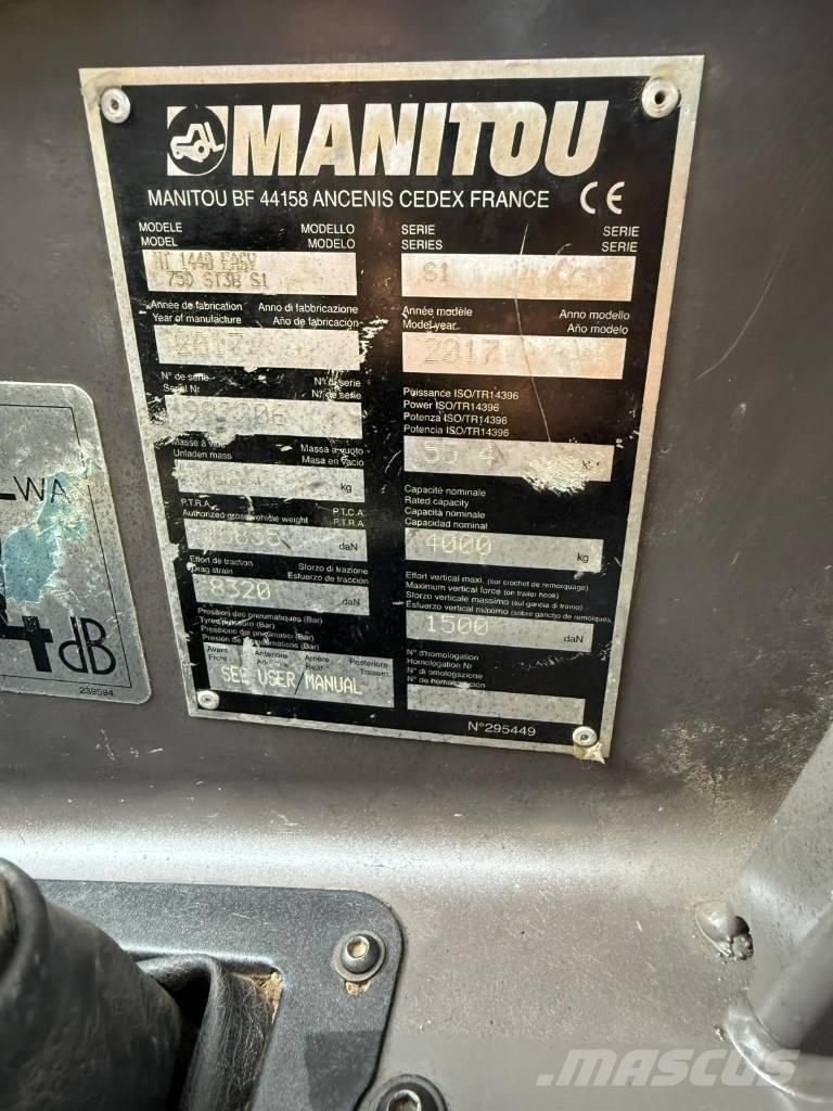 Manitou MT 1440 テレスコーピックハンドラー