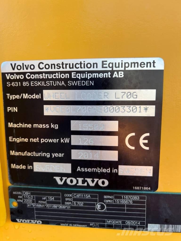 Volvo L 70 G ホイールローダー・タイヤショベル