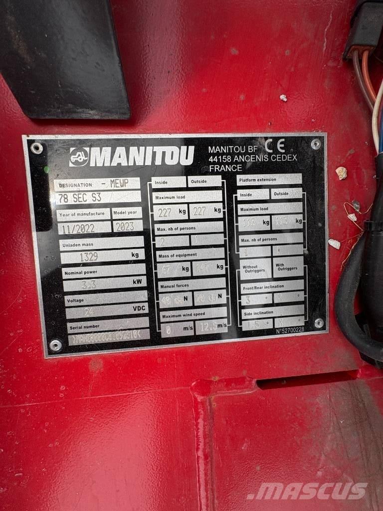 Manitou 78 SEC シザースリフト