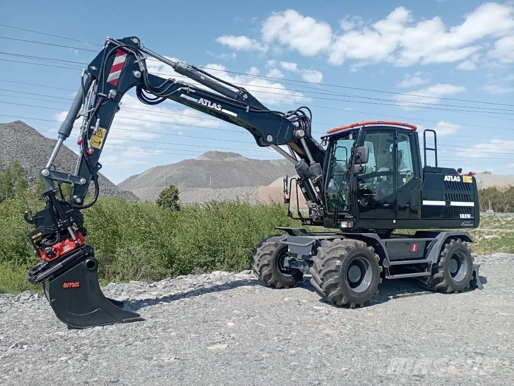 Atlas 185w ホイール式油圧ショベル（パワーショベル・ユンボ・バックホー）
