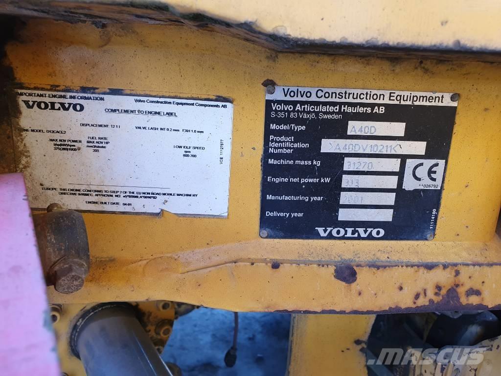 Volvo A 40 D アーティキュレート式ダンプトラック