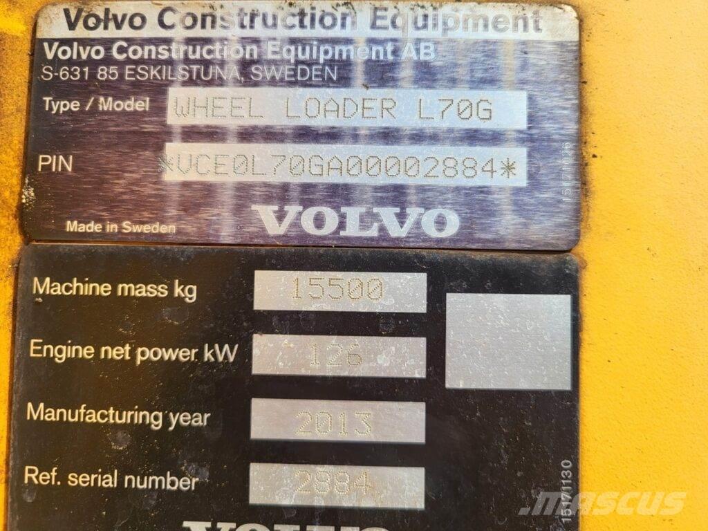 Volvo L70G ホイールローダー・タイヤショベル