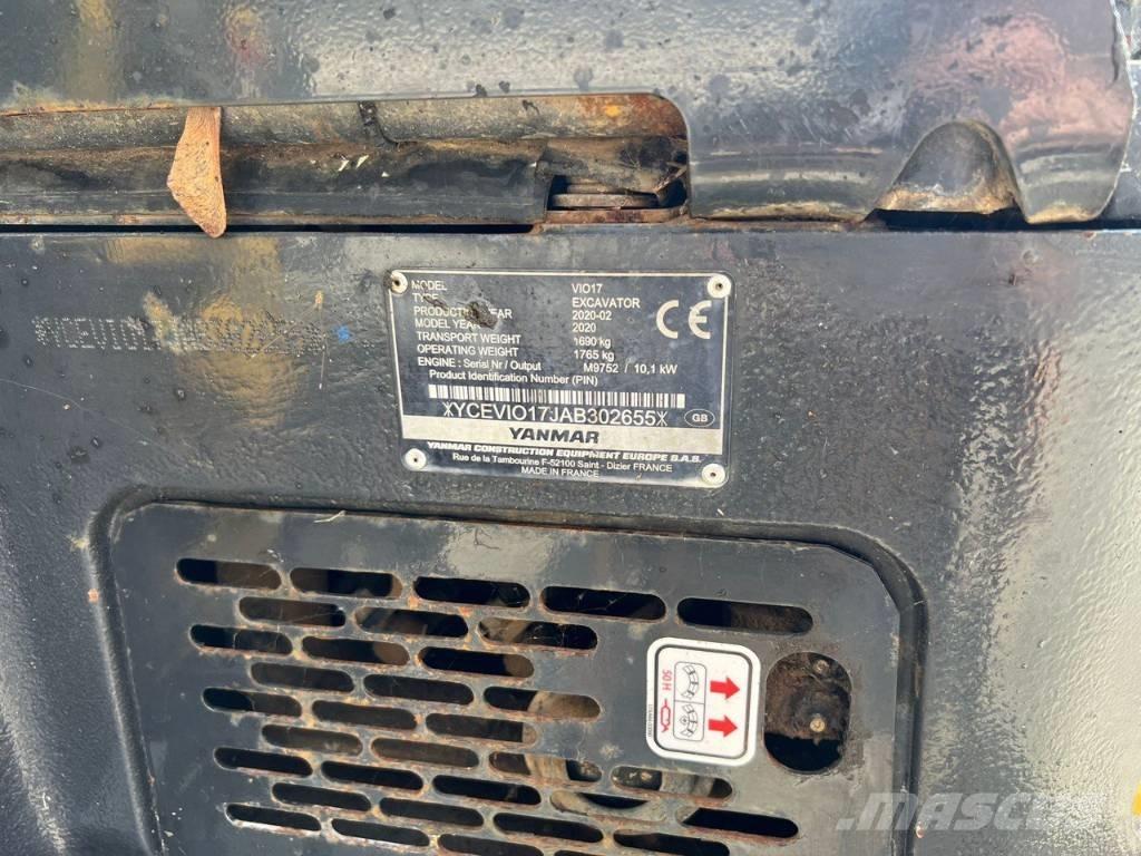 Yanmar Vio 17 ミニ油圧ショベル 7t以下（ミニユンボ・ミニディガー）