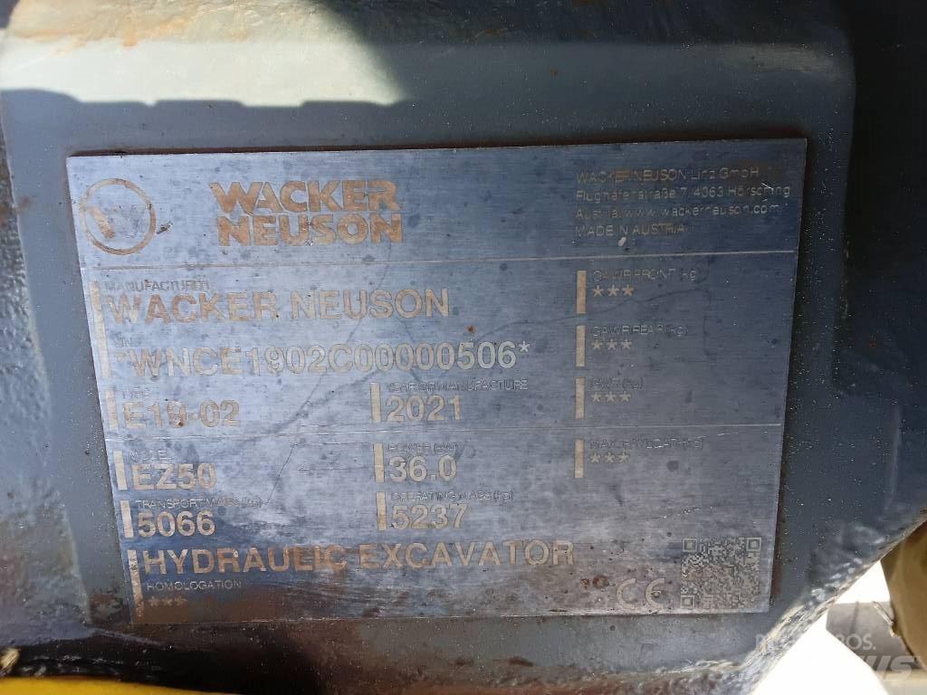 Wacker Neuson EZ50 大型油圧ショベル12t以上（パワーショベル・ユンボ）