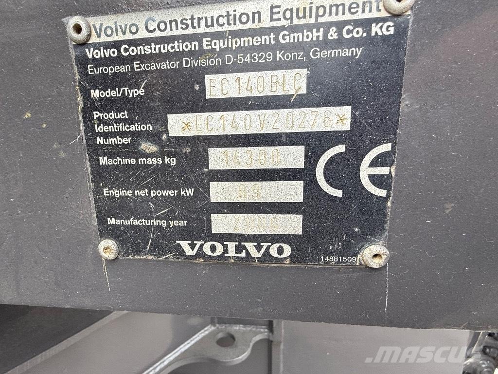 Volvo EC 140 B 大型油圧ショベル12t以上（パワーショベル・ユンボ）