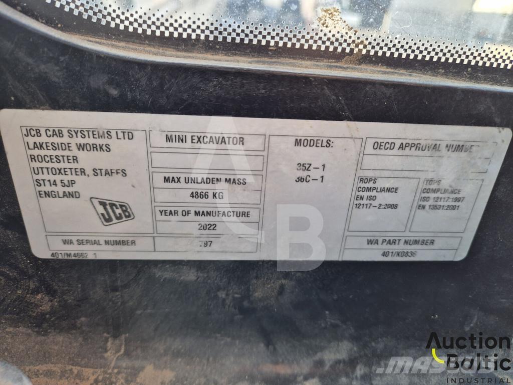 JCB 36C-1 ミニ油圧ショベル 7t以下（ミニユンボ・ミニディガー）