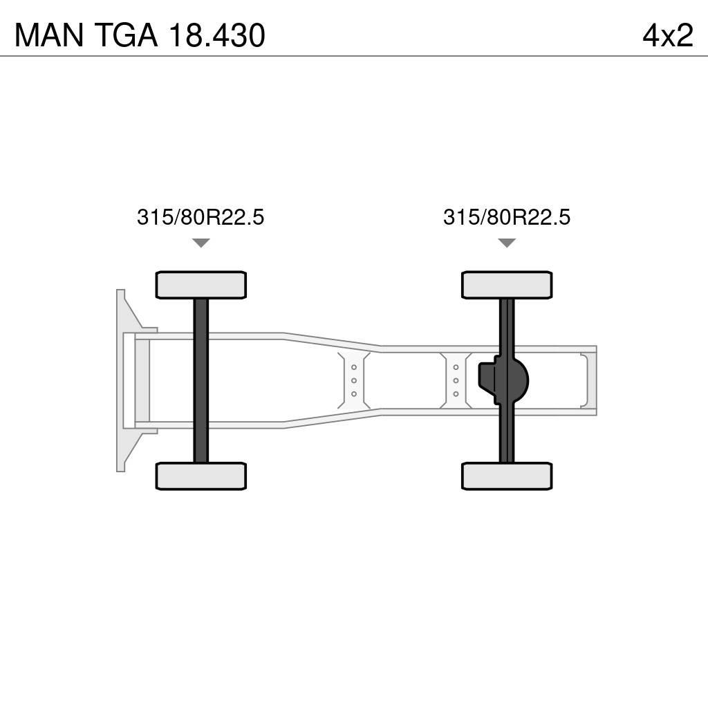 MAN TGA 18.430 中古トラクターヘッド | トレーラーヘッド