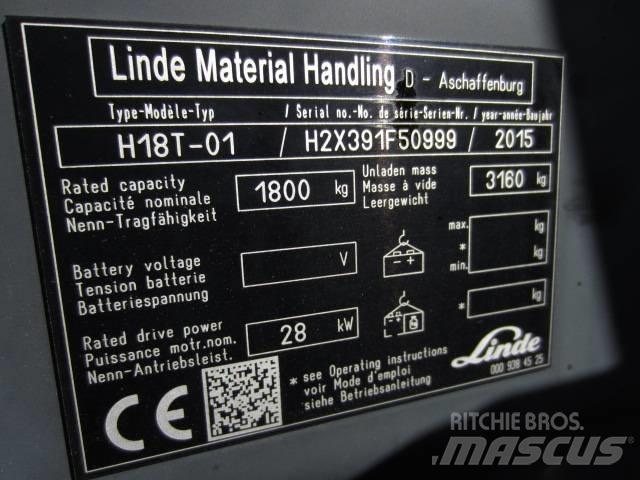 Linde H 18 T-03 LPGフォークリフト