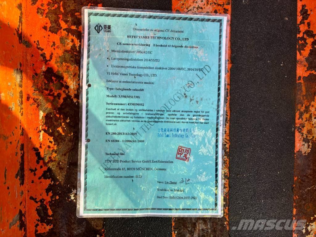 Yamei MS1330 シザースリフト