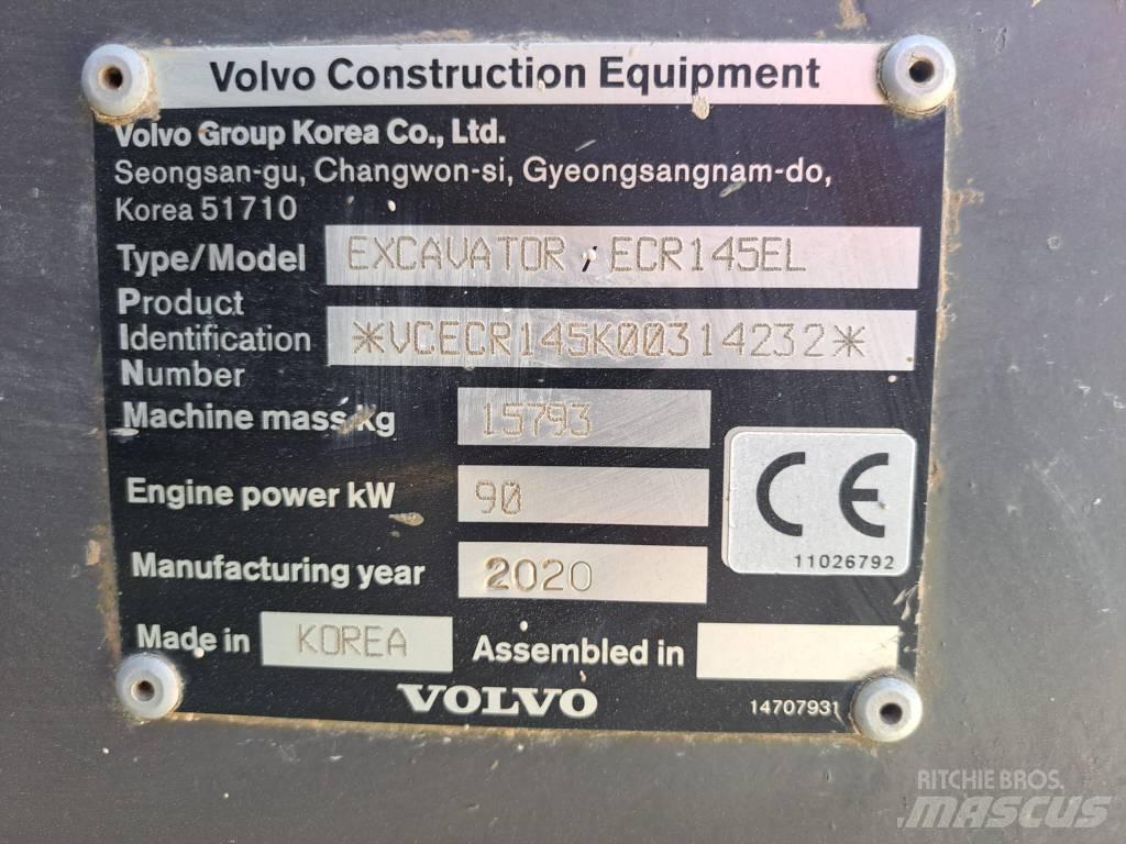 Volvo ECR 145 E 大型油圧ショベル12t以上（パワーショベル・ユンボ）
