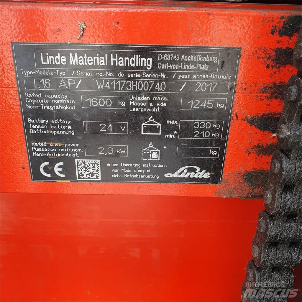 Linde L16AP ウォーキンフォークリフト