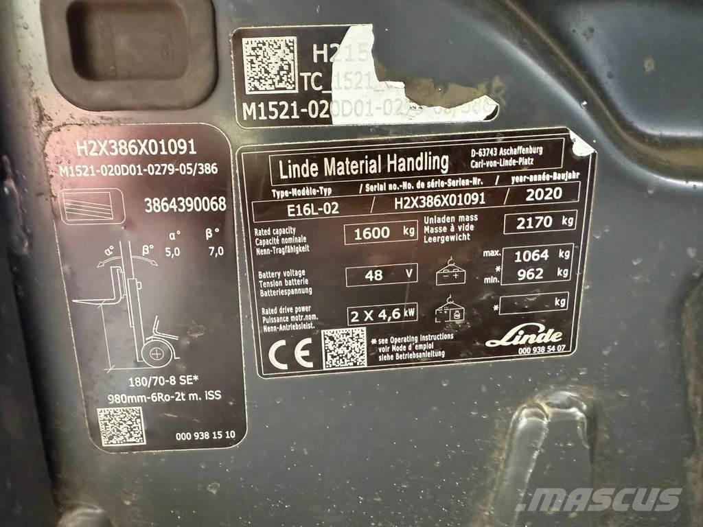 Linde E16L-02 フォークリフト - その他