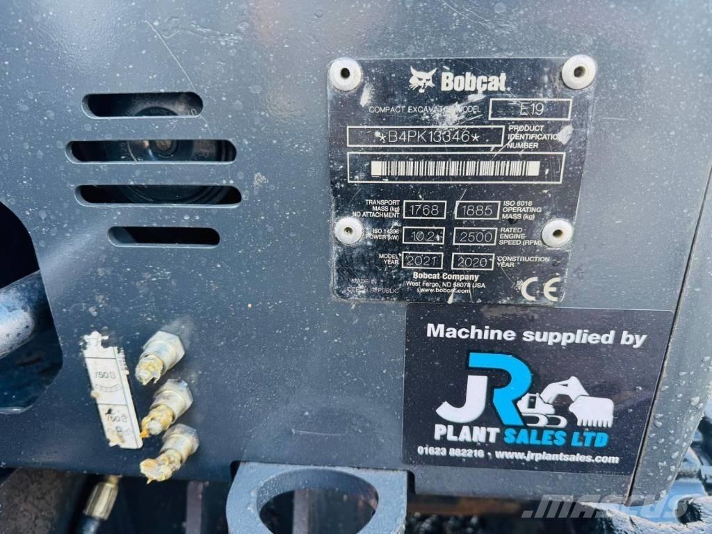 Bobcat E 19 ミニ油圧ショベル 7t以下（ミニユンボ・ミニディガー）