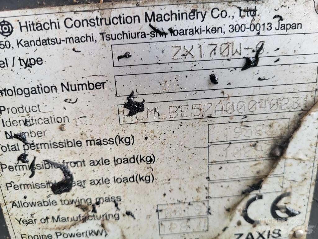 Hitachi ZX170W-6 ホイール式油圧ショベル（パワーショベル・ユンボ・バックホー）