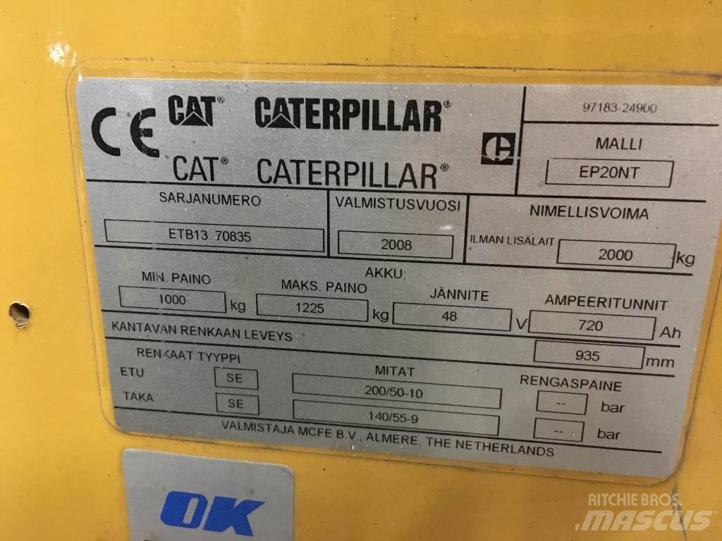 CAT EP 20 NT バッテリーフォークリフト