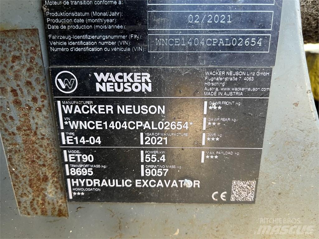 Wacker Neuson ET90 中型油圧ショベル 7ｔ-12ｔ（ユンボ・パワーショベル・バックホー）