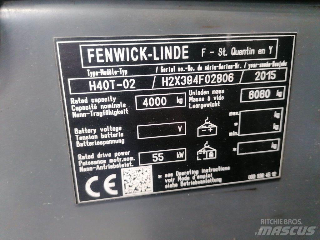 Linde H40T-02 LPGフォークリフト
