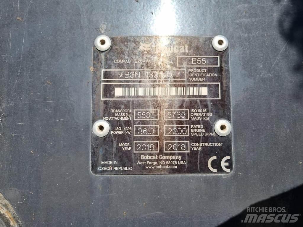 Bobcat E55 ミニ油圧ショベル 7t以下（ミニユンボ・ミニディガー）