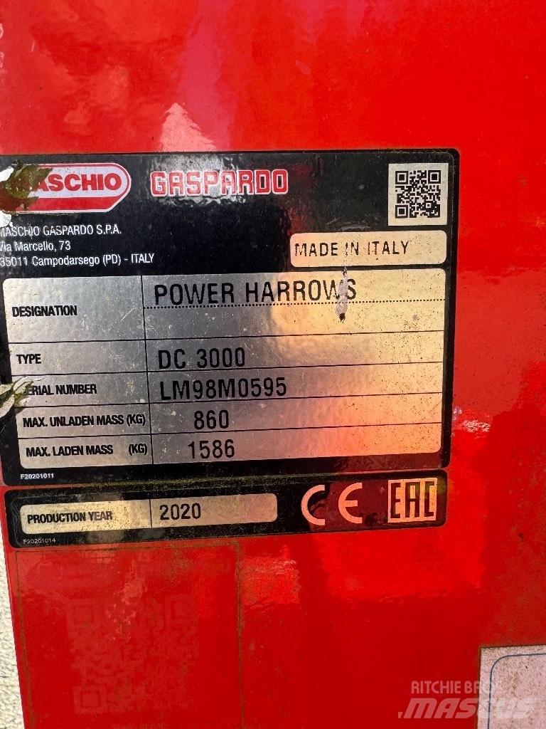 Maschio DC 3000 パワーハローとロータリーハロー