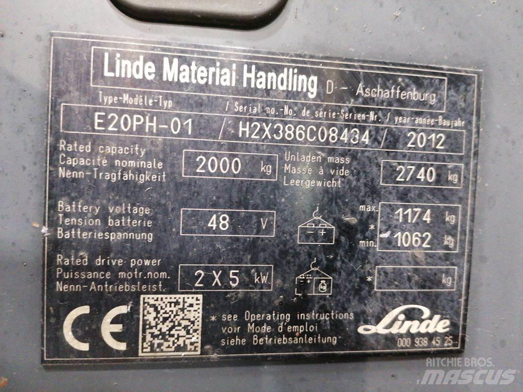 Linde E20PH-01 バッテリーフォークリフト