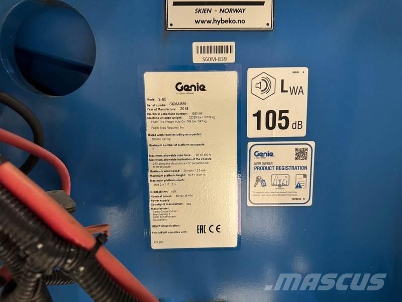 Genie S65 その他リフトとプラットフォーム
