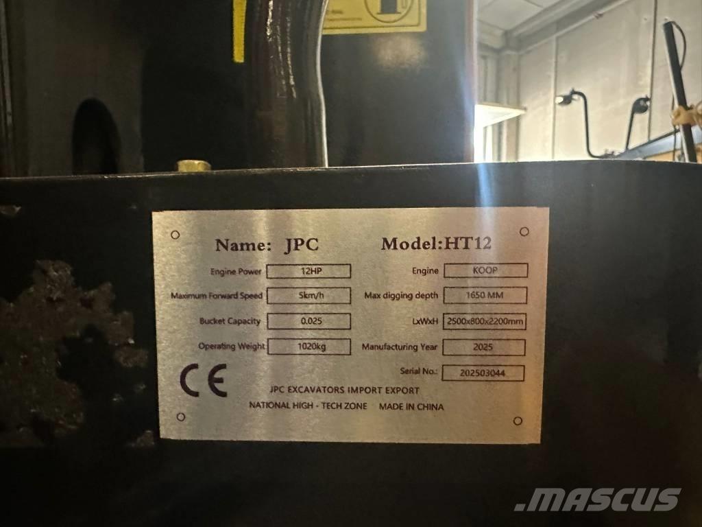 JPC HT 12 ミニ油圧ショベル 7t以下（ミニユンボ・ミニディガー）