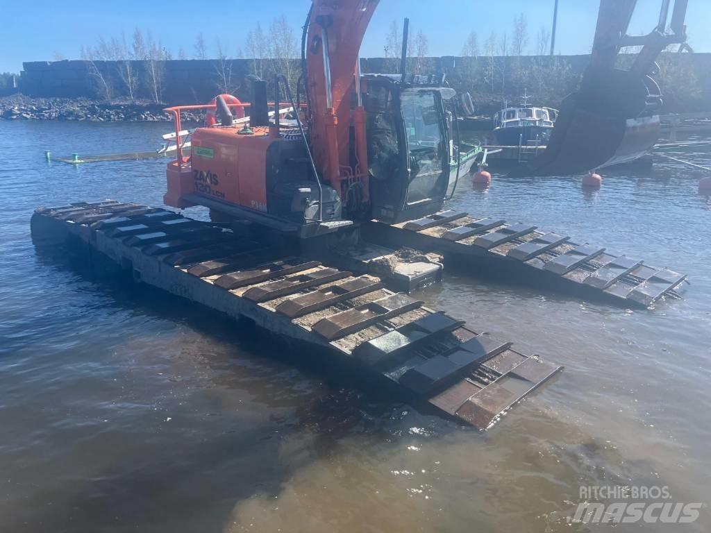 Hitachi ZX 130LCN 水陸両用油圧ショベル、ユンボ