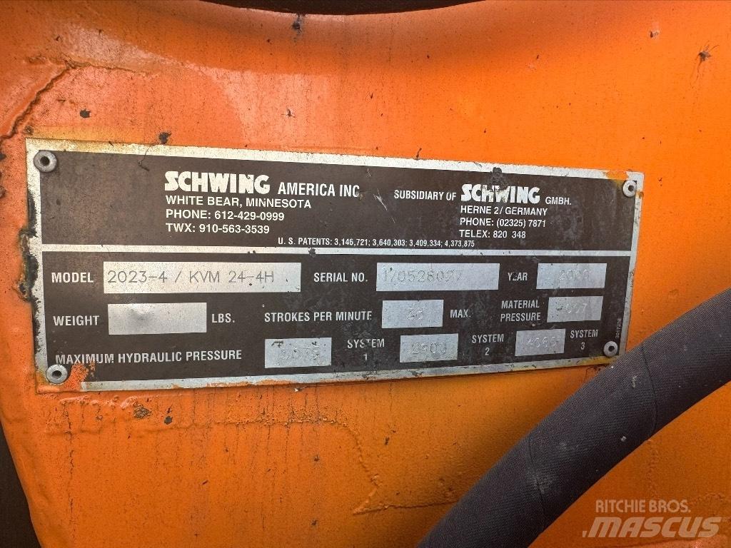 Schwing KVM 24-4H コンクリートポンプ車