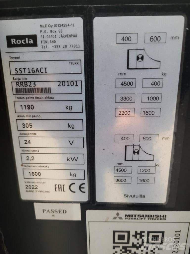Rocla SST 16 ACI 自走式スタッカー