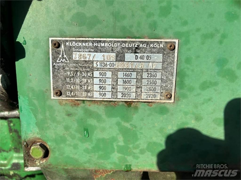 Deutz D 4005 トラクター