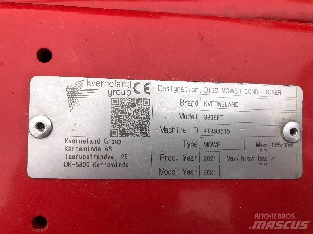 Kverneland 3336 FT モアーコンディショナー
